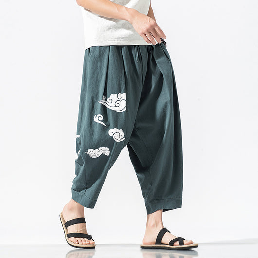 Pantalones Sueltos Casuales Xiangyun - Comodidad Asiática para Hombre - Image 6
