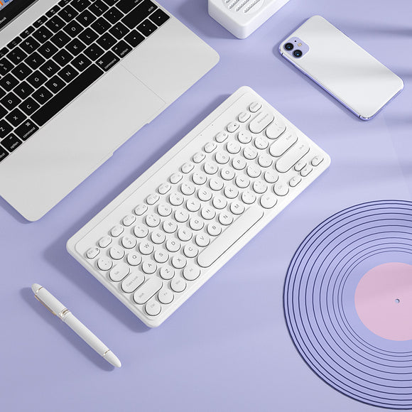 Teclado Inalámbrico Silencioso USB con Diseño Minimalista