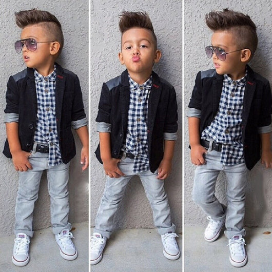 Traje Infantil Completo para Niño - Chaqueta, Camisa y Jeans - Image 10