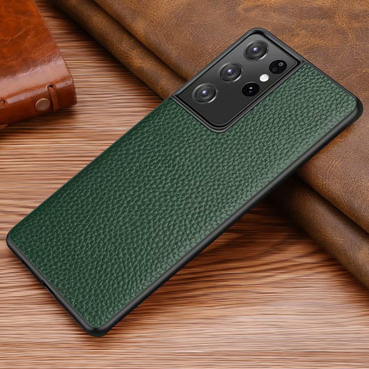 Funda Protectora Premium de Cuero Litchi para Celular - Image 5