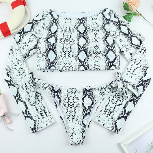 Traje de Baño Leopardo con Manga Larga y Protección Solar - Image 13