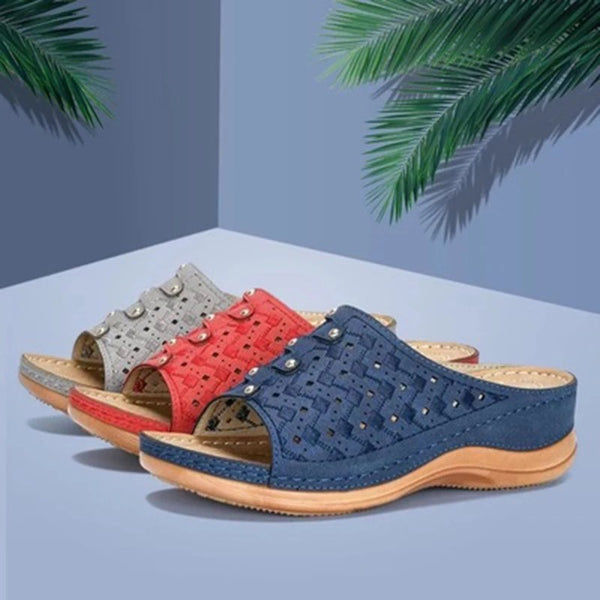 Sandalias Casuales para Mujer con Suela Gruesa y Diseño Ahuecado