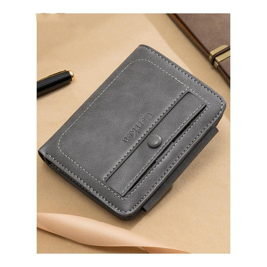 Billetera Retro Trifold para Hombre - Diseño Europeo Multifuncional - Image 2