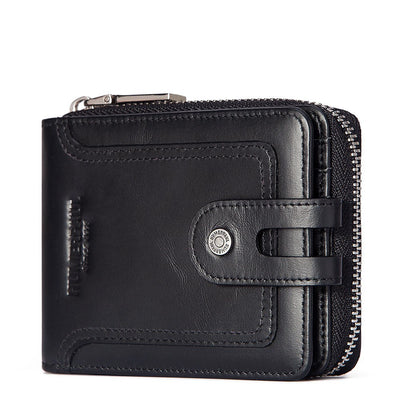 Billetera Corta de Cuero para Hombre con Protección Antirrobo - Image 3