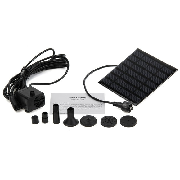 Fuente Solar para Piscina y Jardín con Bomba de Agua