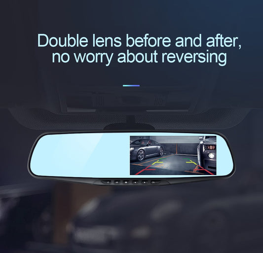 Espejo Retrovisor 3.5" con Grabadora DVR Full HD para Auto
