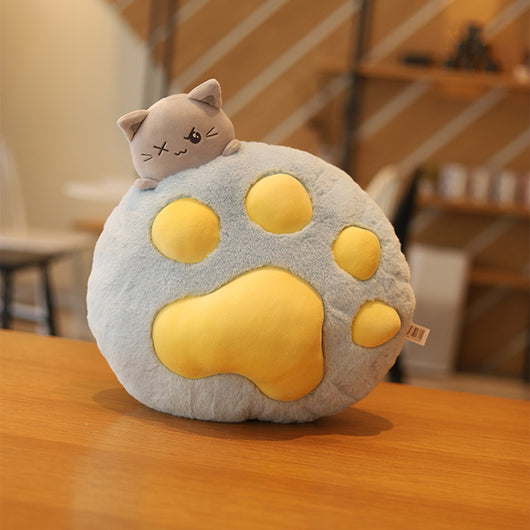 Almohada de Pata de Gato Felpa - Cojín Decorativo Funcional para Sofá y Hogar - Image 12