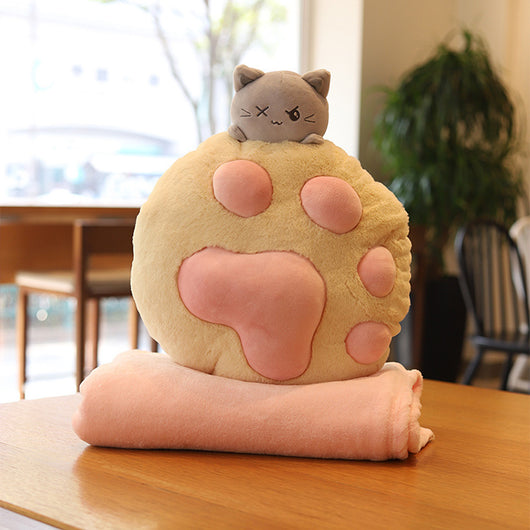 Almohada de Pata de Gato Felpa - Cojín Decorativo Funcional para Sofá y Hogar - Image 6