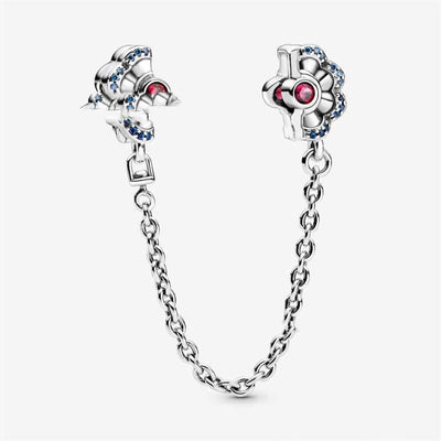 Pulsera de Plata 925 Luna y Estrella Brillante con Cierre de Seguridad - Image 8