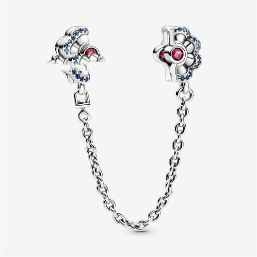 Pulsera de Plata 925 Luna y Estrella Brillante con Cierre de Seguridad - Image 8
