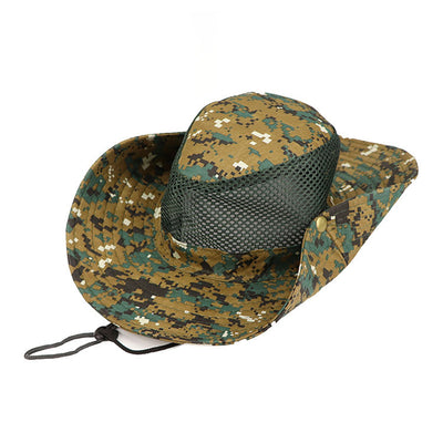 Gorro de Camuflaje Digital con Ala Ancha - Gorro Pescador Protección Solar - Image 10