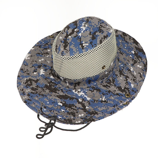 Gorro de Camuflaje Digital con Ala Ancha - Gorro Pescador Protección Solar - Image 2