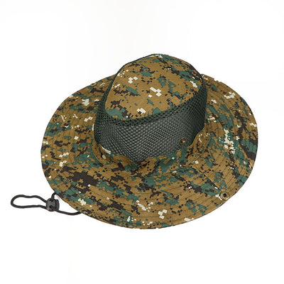 Gorro de Camuflaje Digital con Ala Ancha - Gorro Pescador Protección Solar - Image 6