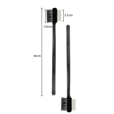 Cepillo Dual para Cejas y Pestañas con Peine de Acero Inoxidable - Image 11