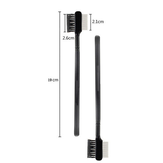 Cepillo Dual para Cejas y Pestañas con Peine de Acero Inoxidable - Image 11