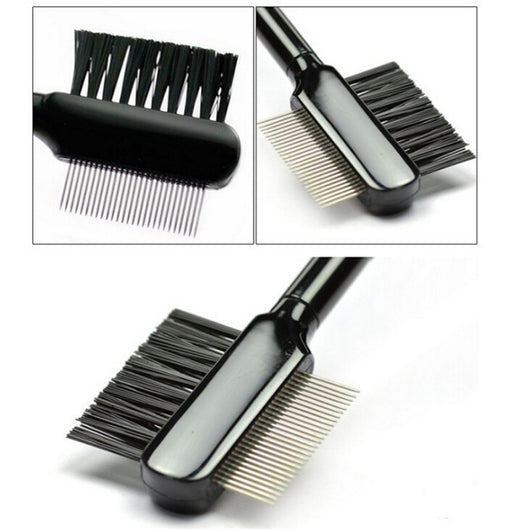 Cepillo Dual para Cejas y Pestañas con Peine de Acero Inoxidable - Image 14