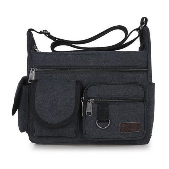 Bolsa Mensajero de Lona para Hombre - Estilo Retro Coreano