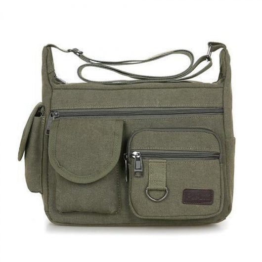 Bolsa Mensajero de Lona para Hombre - Estilo Retro Coreano - Image 4