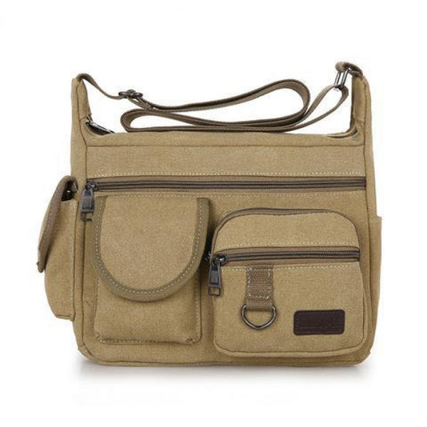 Bolsa Mensajero de Lona para Hombre - Estilo Retro Coreano