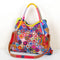 Bolso Bandolera de Cuero con Contraste de Colores - Diseño Moderno para Mujer