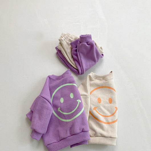 Conjunto Deportivo Infantil con Diseño Sonrisa - Sudadera y Pantalón - Image 6