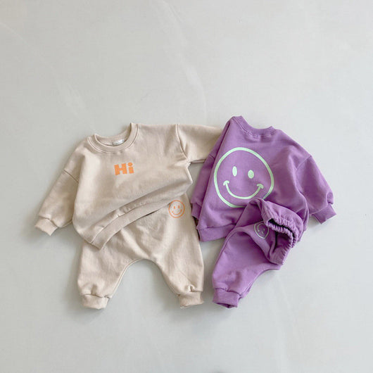 Conjunto Deportivo Infantil con Diseño Sonrisa - Sudadera y Pantalón - Image 5
