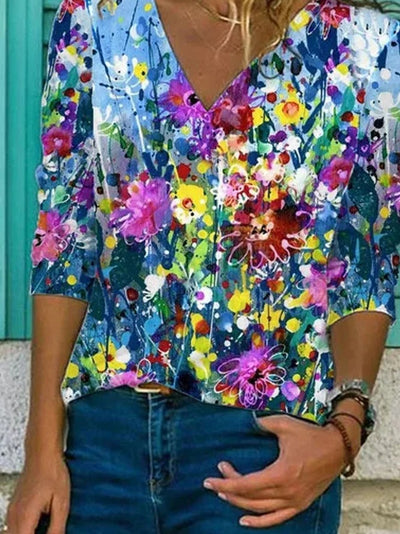 Playera Suelta Estampada de Manga Corta - Diseño Fashion - Image 10