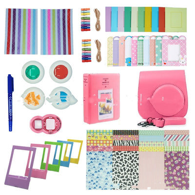Kit Completo de Accesorios para Cámara Instantánea Mini con Espejo Selfie y Filtros - Image 7