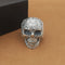 Anillo de Calavera Tailandés de Plata Maciza - Diseño Vintage Dominante para Hombre