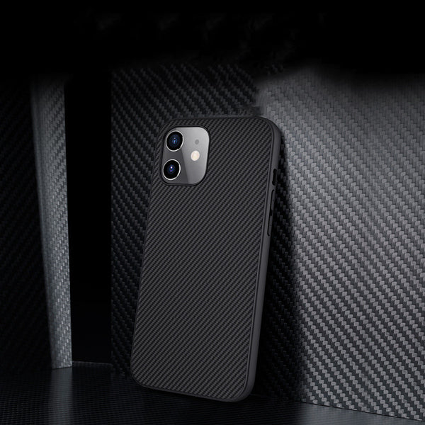 Funda Protectora de Fibra para iPhone - Carcasa Trasera de Alta Resistencia