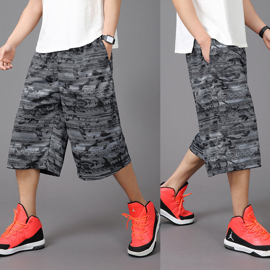 Pantalones Deportivos Sueltos de Verano Talla Grande para Hombre - Image 11