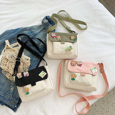 Bolsa Bandolera Japonesa Estilo Harajuku para Estudiantes - Diseño Kawaii Coreano - Image 7