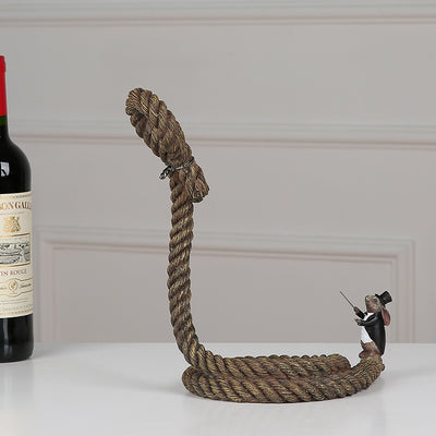 Botellero Colgante de Cuerda con Resina - Decoración Elegante para tu Hogar - Image 8