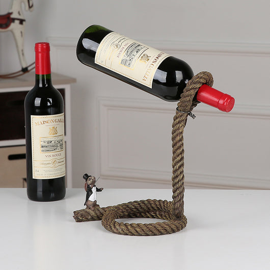 Botellero Colgante de Cuerda con Resina - Decoración Elegante para tu Hogar - Image 9