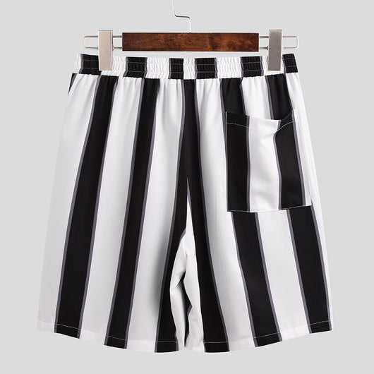 Pijama Playero Corto para Hombre con Rayas - Conjunto de Playa - Image 4