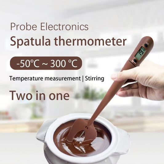 Termómetro Digital de Cocina con Espátula de Silicona 2 en 1