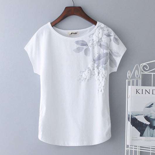 Camiseta Blanca Suelta Manga Corta para Mujer - Ideal para Verano - Image 14