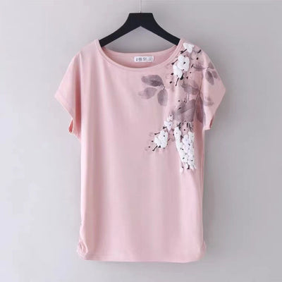 Camiseta Blanca Suelta Manga Corta para Mujer - Ideal para Verano - Image 2