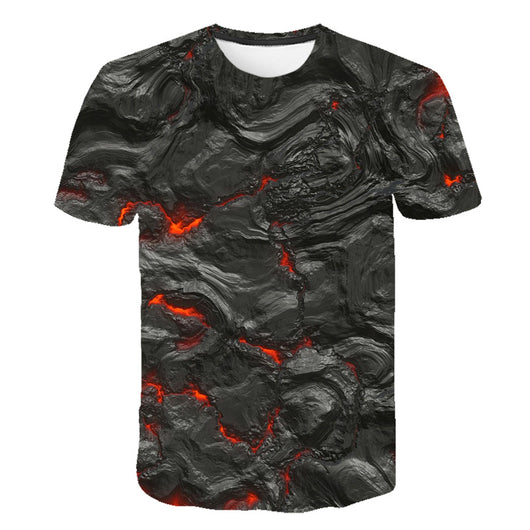 Camiseta Deportiva 3D Volcano Magma para Hombre - Image 8