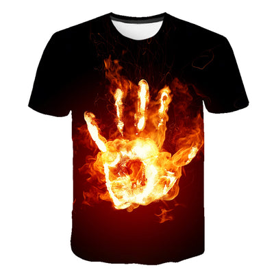 Camiseta Deportiva 3D Volcano Magma para Hombre - Image 12