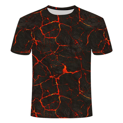 Camiseta Deportiva 3D Volcano Magma para Hombre - Image 10