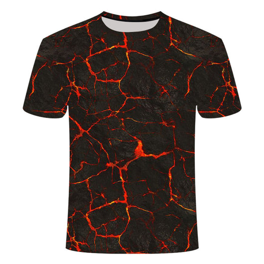Camiseta Deportiva 3D Volcano Magma para Hombre - Image 10