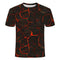 Camiseta Deportiva 3D Volcano Magma para Hombre