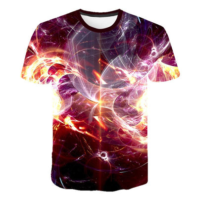 Camiseta Deportiva 3D Volcano Magma para Hombre - Image 5