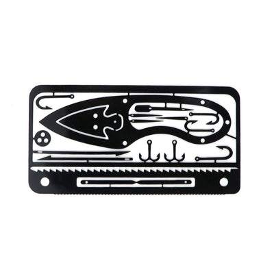 Tarjeta Multiusos de Pesca y Supervivencia Portátil - Image 20