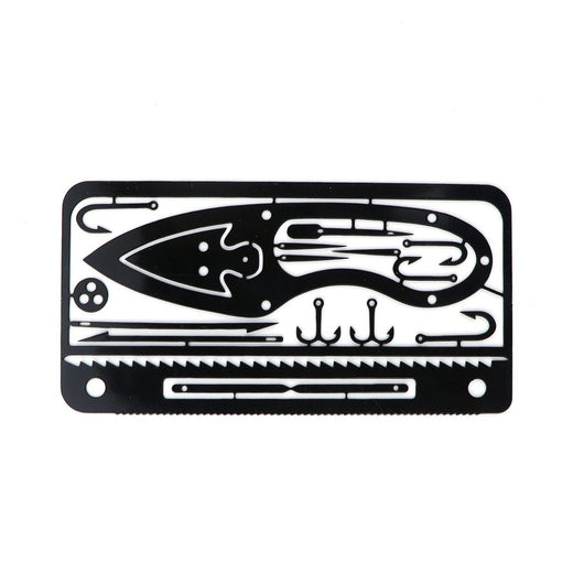 Tarjeta Multiusos de Pesca y Supervivencia Portátil - Image 9