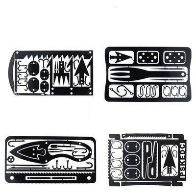 Tarjeta Multiusos de Pesca y Supervivencia Portátil - Image 10