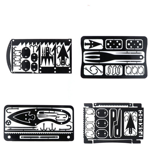 Tarjeta Multiusos de Pesca y Supervivencia Portátil - Image 10