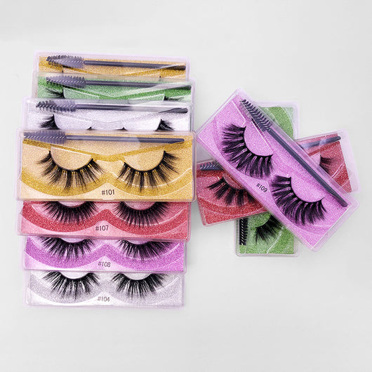 Pestañas Postizas 3D de Visón Sintético - Set de 1 Par con Aplicador - Image 12