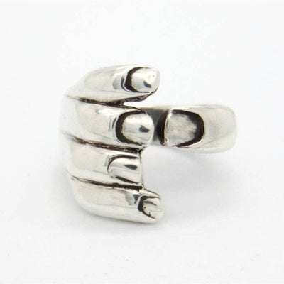 Anillos Góticos Tallados Ajustables para Pareja - Joyería Vintage Unisex - Image 6